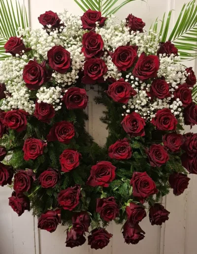 věnec velký růže